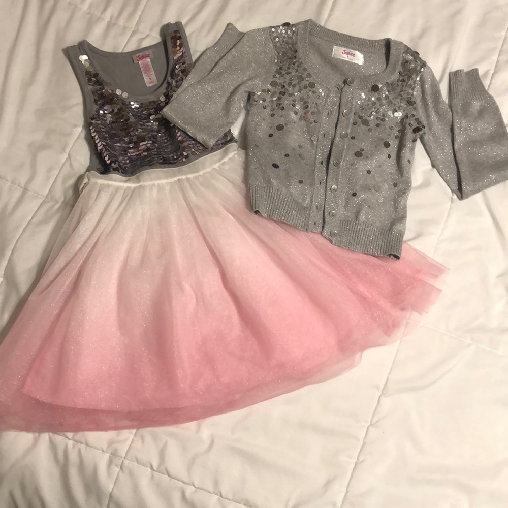 Justice Dress with Cardigan